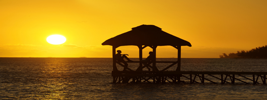 Choose the west coast for fabulous sunsets on your Mauritius holiday
