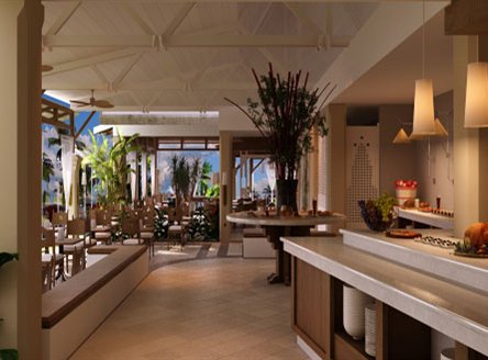 New main restaurant at Paradise Cove Mauritius