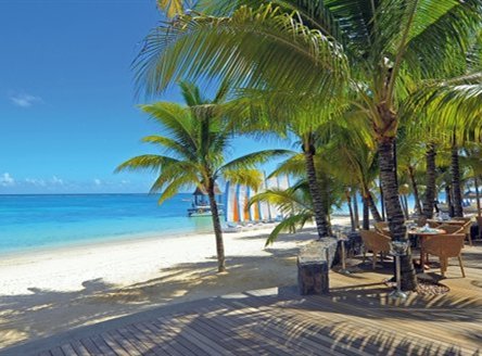 The stunning west-facing beach at Trou aux Biches Mauritius