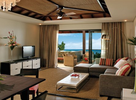 Anahita Mauritius Suite Lounge area