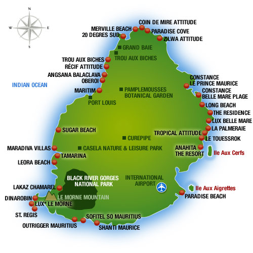 Map of Mauritius