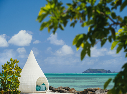 Romantic love nests on the beach